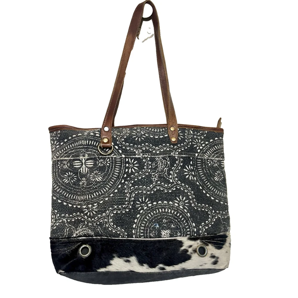 Myra Blue Eternity Tote Bag